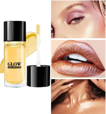 SHENY COLORS HIGH DEFINATION LIQUID HIGHLIGHTER GOLD Golden Highlighter(Gold)