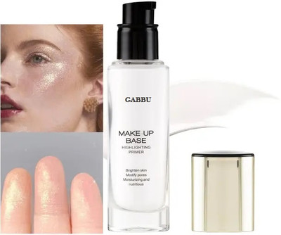 GABBU Makeup Base Highlighting Primer|Skin-Hydrating Primer With Natural Glow Highlighter(Gold)