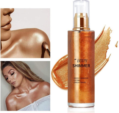 Yuency Highlight Spray Body Brightening Liquid Highlighter Gold  Highlighter(bronze gold)