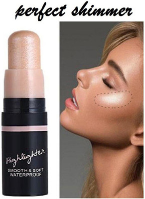 tanvi27 Waterproof Face And Body Highlighter stick creamy Highlighter(light gold)