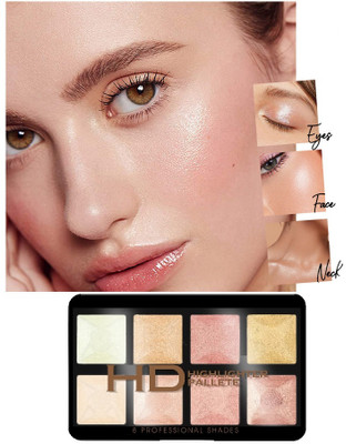 BLUEMERMAID Long Lasting Highly-Pigmented Highlighter | High Definition Highlighter Palette Highlighter(MULTICOLOR)