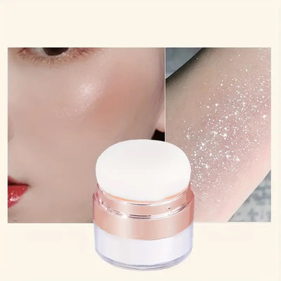 GULGLOW99 Intense Pigmentation Body & Face Shimmer Highlighter Powder For Makeup Highlighter(WHITE)