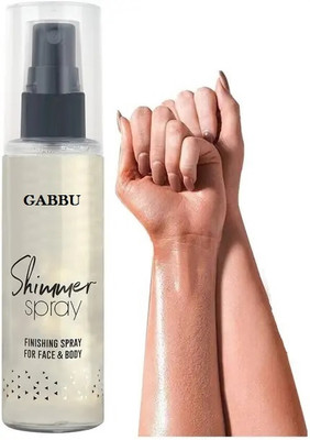 GABBU Water Proof And Long Lasting Shimmer Spray Highlighter-1 Highlighter(Silver)