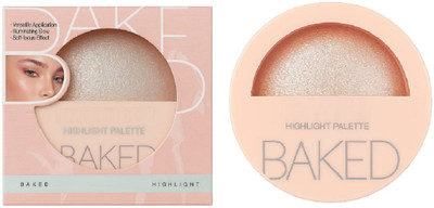 nuvya Golden Hour Glow – Compact Highlighter for Radiant Looks S1 Highlighter(Silver)