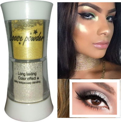 ADJD SNOW WHITE & GOLD MULTI COLOR HIGHLIGHTER AND EYE SHADOW HIGHLIGHTER Highlighter(MULTI COLOR)
