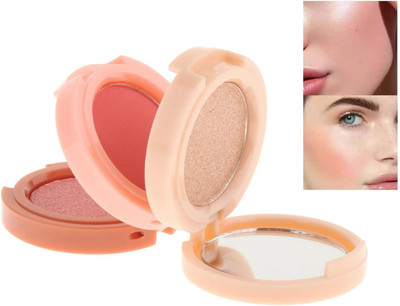 Vyomiris Blush and Highlighter Kit, 3 in 1 Makeup Pressed Powder Palette Highlighter(multi color)