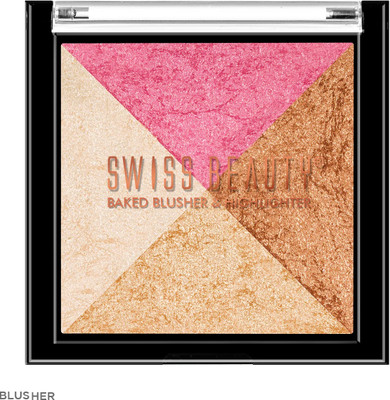 SWISS BEAUTY Baked Blusher & Highlighter 2 in 1 Highlighter(05)