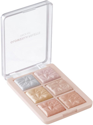 MYEONG 6 Shade illuminating and Blusher Palette Highlighter (Shade-01) Highlighter(Multicolor)