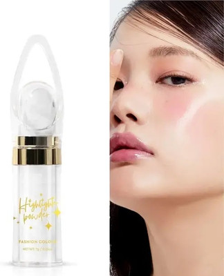 GABBU Shimmer Highlighter for Face Makeup - Illuminating Powder Stick Highlighter(white)