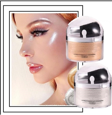 YAWI SHIMMRY FACE AND BODY HIGHLIGHTER WITH NON STICKY FACE Highlighter(SILVER, GOLD)
