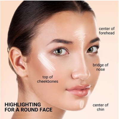 Arcanuy Base Illuminator Highlighter Long Lasting Lightweight  Highlighter(silver pink)
