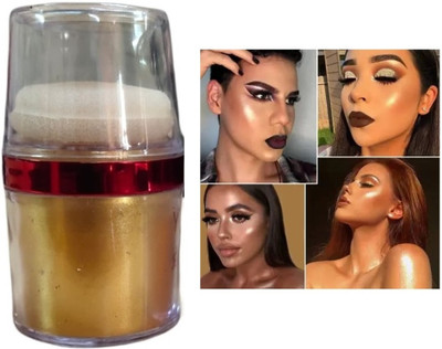 Vyomiris Face and Body Glitter Gold Shimmery highlighter Highlighter(GOLD)
