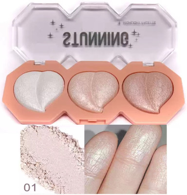 DARVING Blendable Highlighter Shimmery Metallic Finish Highlighter(MULTI COLOR)
