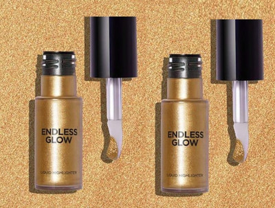 GFSU - GO FOR SOMETHING UNIQUE Liquid Highlighter 3D Glow shine Highlighter pack of 2 Highlighter(gold)