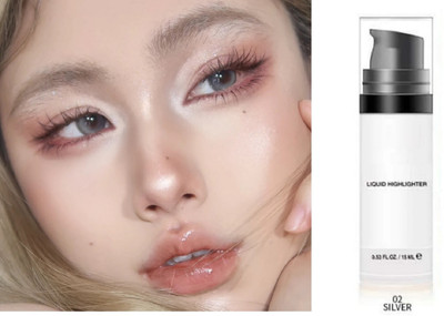 EVERERIN HD Glow Liquid Highlighter - Brightening Liquid  Highlighter(Silver)