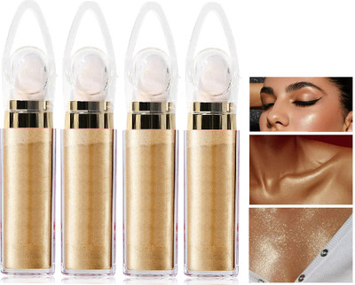 ADJD Combo Radiance All In One Makeup, Face Body Glow Illuminator Highlighter(GOLDEN)