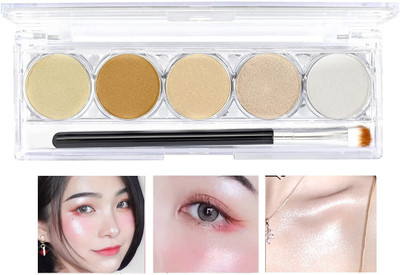 DARYUE Makeup Bronzer and Highlighter Palette Powder Make Up  Highlighter(multicolor)