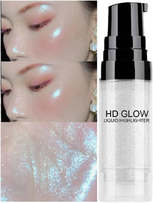 GABBU Shimmer Body Glitter Highlighter Makeup Ultra Smooth Silver Highlighter(Silver)