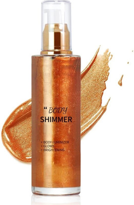 Yuency Body Shimmer Spray for Soft Illuminating Glitter & Oil-Free  Highlighter(bronze gold)