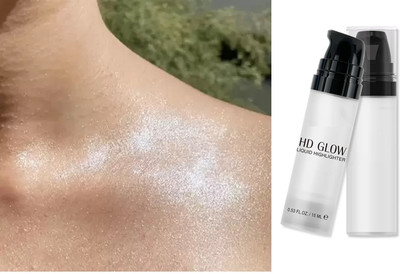 AFARAXIA Liquid Pearl Highlighter Makeup Shimmer and Shine Highlighter(SILVER)