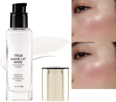 GULGLOW99 3D Illuminating Glowing Makeup Face Moisturizer Primer  Highlighter(PEARL PINK)