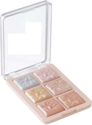 nn HD Glow Highlighter For Face Makeup | Highly Pigmented 6 Colors Pallets Highlighter(Multicolor)