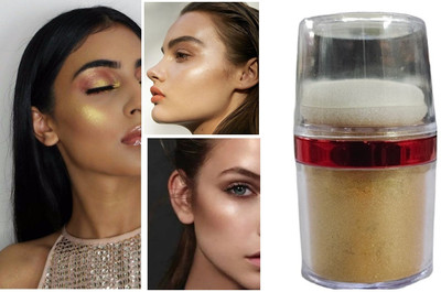 BLUEMERMAID PROFESSIONAL LOOK GOLD SHIMMER HIGHLIGHTER FOR MAKEUP POWDER Highlighter(GOLD)