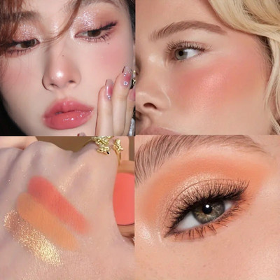 EVERERIN Highlighter blusher palette Easily Blendable, Matte Finish & Natural Look Highlighter(multicolor)