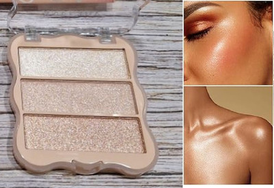 Emijun Weightless Illuminating Shimmer Texture Longwear Palette Highlighter(MULTI COLOR)