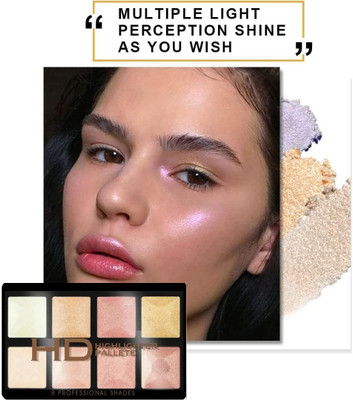 NADJA BEST QUALITY,LIGHTWEIGHT, MULTICOLOR HIGHLIGHTER PALETTE Highlighter(MULTICOLOR)