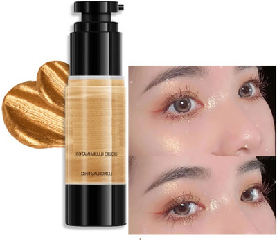 luzimaisa Perfect HD Gold Highlighter For Face Makeup Illuminating With Long Stay Finish Highlighter(gold)