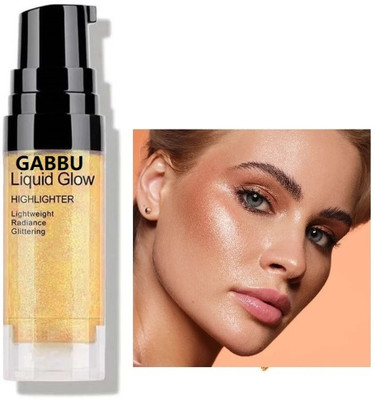 GABBU Best Natural Finish Radiant Glow liquid highlighter. Highlighter(Gold)
