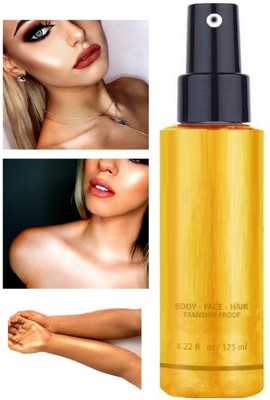Latixmat Body Luminizer Waterproof Moisturizing and Glow For Face & Body  Highlighter(GOLD)
