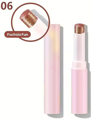 GULGLOW99 Korean Ultra-Sparkle Glow Crystal Jelly Shimmer Highliighter Eyeshadow Stick Highlighter(COPPER)