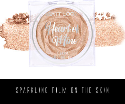 MATTLOOK Heart of Mine Natural Glow Ultra Pigment Easyblend Texture Longwear Illuminating Highlighter(03 Blossom Glow)