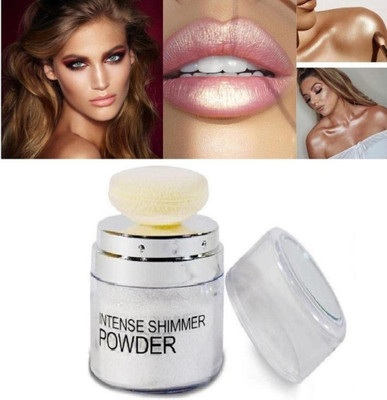 USBK highlighter powder Shimmery shiny powdery face & body Highlighter(SILVER)