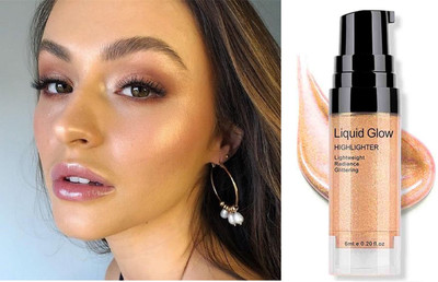 Emijun Highlighter Makeup Shimmer and Shine Ultra-Smooth  Highlighter(GOLD)