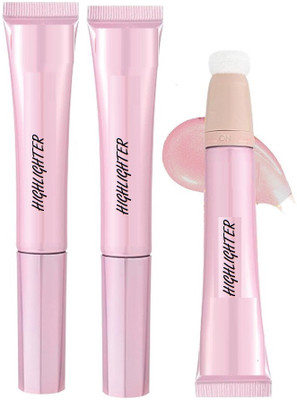 GABBU New Shimmer finish silver shine highlighter Highlighter(pink shine)