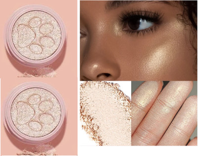 ADJD Combo white Highlight Shimmering Powder, Waterproof Long Lasting  Highlighter(Snow white)