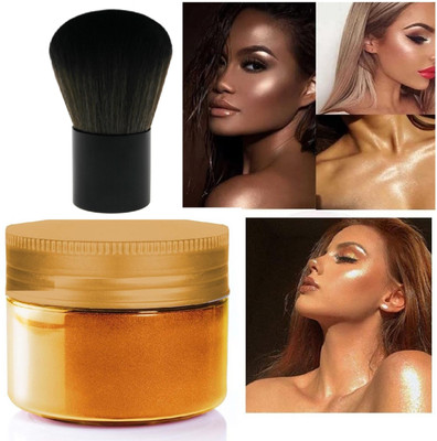YAWI gold cap Highlighter with brush Highlighter(gold)