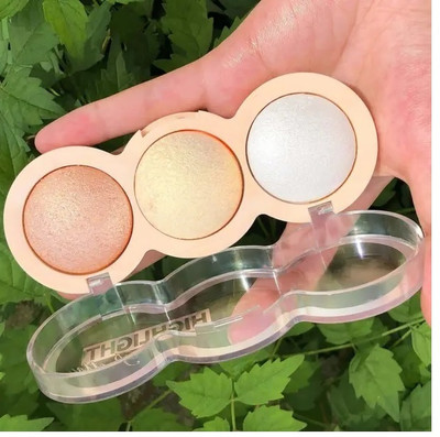 Latixmat 3 Color illuminating Backed Highlighter Easy-to-blend Formula  Highlighter(multi shades)