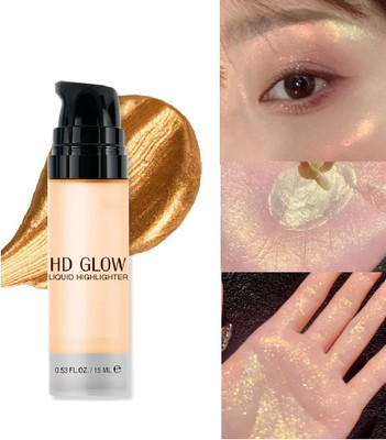 GULGLOW99 Illuminator Ultra Smooth Shine Waterproof Face And Body Highlighter(GOLD)