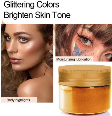 YAWI BEST SIMMER HIGHLIGHTER GOLD COLOR MOST BEAUTIFUL LOOK HIGHLIGHTER Highlighter(GOLD)