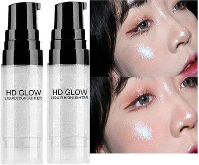 AFARAXIA Bronzer Glitter Illuminating Highlighters Makeup Highlighter(silver)