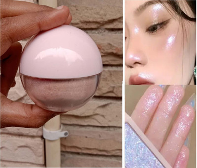 GFSU - GO FOR SOMETHING UNIQUE Korean Shimmer Loose Powder + Highlighter/Eyeshadow Highlighter(Pink)