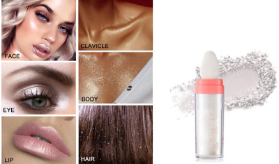 HUZURLU Not-sticky Brighten Highlighter Powder Stick Highlighter(SILVER)