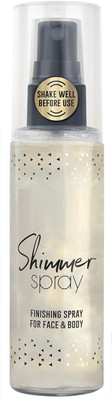 CATERINACHIARA Shimmer Finishing Spray For Face And Body,Brightening & Illuminating Glow Highlighter(SILVER)