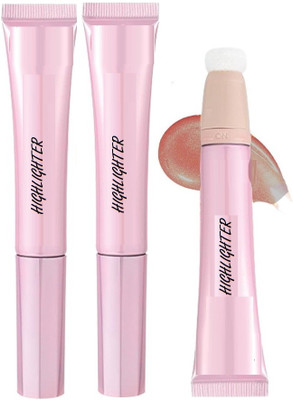 GABBU Liquid Shimmer finish silver shine highlighter Highlighter(rose gold)