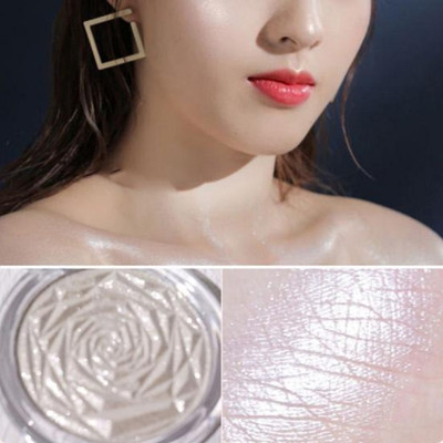 FLORERO Soft Touch Baked Highlighter & Blusher Palette Highlighter(WHITE)