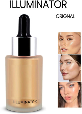 USBK Waterproof, Easily Blendable Illuminator For Face Makeup Highlighter(GOLDEN)